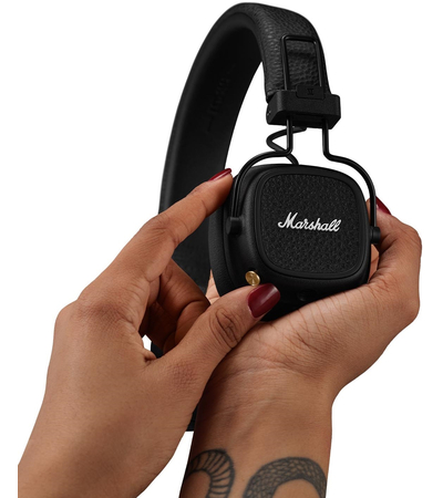 Беспроводные наушники Marshall Major V Black, Основной цвет наушников: Черные, изображение 9 - GOODMi