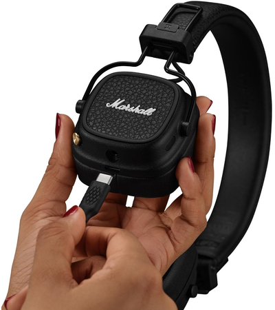 Беспроводные наушники Marshall Major V Black, Основной цвет наушников: Черные, изображение 10 - GOODMi