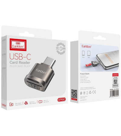 Картридер Earldom OT92C Type-C to MicroSD, изображение 2 - GOODMi