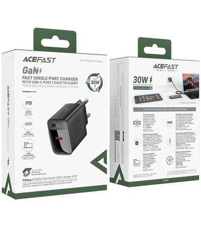 Сетевое зарядное устройство ACEFAST A102 PD 30W, изображение 6 - GOODMi