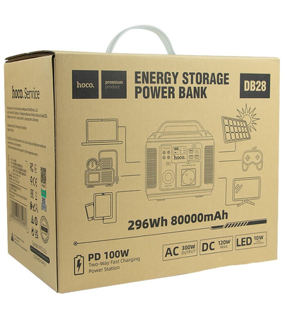 Зарядная станция Hoco DB28 Energy Storage 300W 80000mAh, изображение 7 - GOODMi