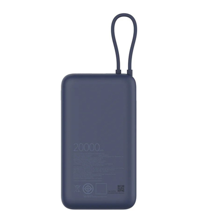 Внешний аккумулятор Xiaomi 33W Power Bank With Cable 20000mAh (PB2030MI) Blue, Цвет: Синий, изображение 4 - GOODMi