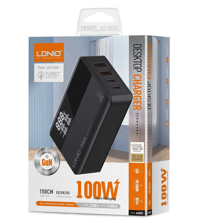 Зарядное устройство LDNIO A4809C GaN 100W PD, изображение 6 - GOODMi