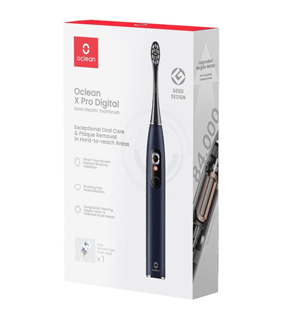 Зубная щетка Oclean X Pro Digital Dark Blue, Цвет: Синий, изображение 9 - GOODMi