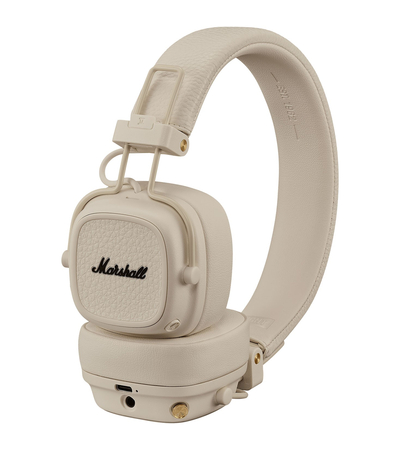 Беспроводные наушники Marshall Major V Cream, Основной цвет наушников: Бежевый, изображение 3 - GOODMi