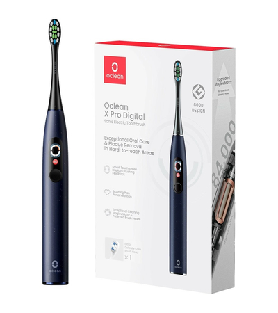 Зубная щетка Oclean X Pro Digital Dark Blue, Цвет: Синий, изображение 8 - GOODMi