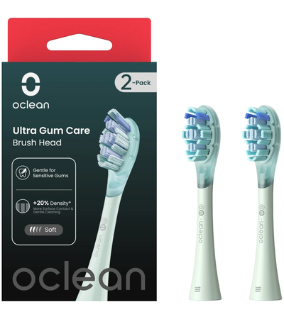 Сменные насадки для зубной щетки Oclean Ultra Gum Care Green (2 шт), Цвет: Зеленый, изображение 5 - GOODMi
