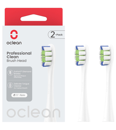 Сменные насадки для зубной щетки Oclean Professional Clean P1C1 (2 шт), изображение 2 - GOODMi