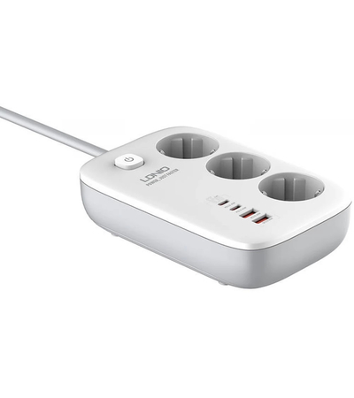 Сетевой фильтр Ldnio SE3436 (3 розетки, 2 USB, 2 PD), изображение 4 - GOODMi