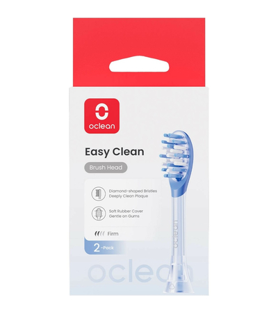 Комплект насадок Oclean Ease Clean Blue (2 шт), Цвет: Голубой, изображение 6 - GOODMi