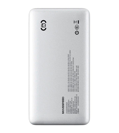 Портативный аккумулятор Movespeed M25 Pro 25000mAh 145W Silver, изображение 2 - GOODMi
