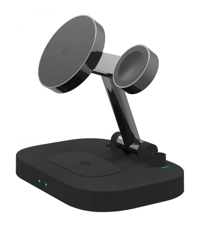 Беспроводное зарядное устройство ROCK W52 4-in-1 Black, изображение 2 - GOODMi