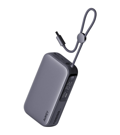 Внешний аккумулятор Aukey Spark Sling 10000mAh 30W Grey, изображение 2 - GOODMi