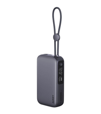 Внешний аккумулятор Aukey Spark Sling 10000mAh 30W Grey, изображение 3 - GOODMi