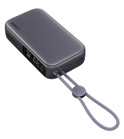 Внешний аккумулятор Aukey Spark Sling 10000mAh 30W Grey, изображение 4 - GOODMi