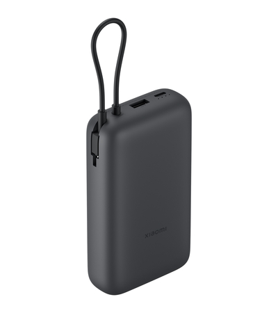 Внешний аккумулятор Xiaomi Power Bank 20000mAh Integrated Cable (PB2020MI) Black, Цвет: Черный, изображение 2 - GOODMi