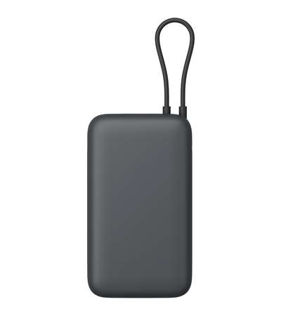 Внешний аккумулятор Xiaomi Power Bank 20000mAh Integrated Cable (PB2020MI) Black, Цвет: Черный, изображение 4 - GOODMi