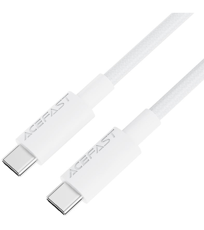 Кабель ACEFAST C18-03 USB-C - USB-C 60W 1.2м White, изображение 2 - GOODMi