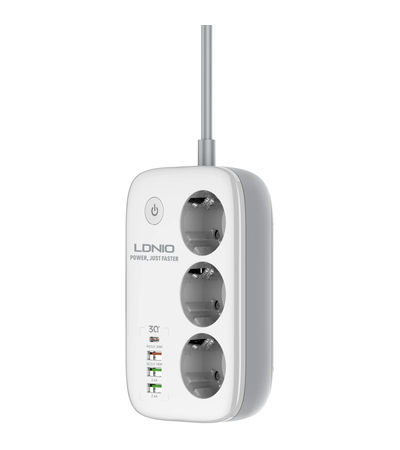 Сетевой фильтр Ldnio SEW3452 (3 розетки, 3 USB, WiFi), изображение 2 - GOODMi