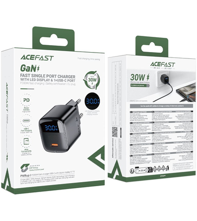 Сетевое зарядное устройство ACEFAST A115 PD 30W Black, изображение 6 - GOODMi
