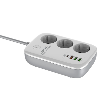 Сетевой фильтр Ldnio SEW3452 (3 розетки, 3 USB, WiFi), изображение 5 - GOODMi