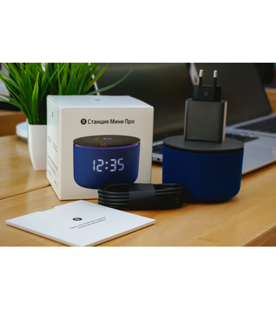 Умная колонка Яндекс Станция Мини 3 Pro Blue, Цвет: Синий, изображение 10 - GOODMi