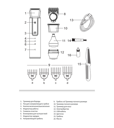 Триммер Kit Life (KTLFQ01) Black, изображение 5 - GOODMi