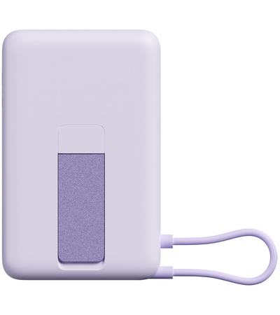 Внешний аккумулятор Xiaomi Magnetic Power Bank 10000mAh with Built-in Stand Purple, Цвет: Фиолетовый, изображение 2 - GOODMi