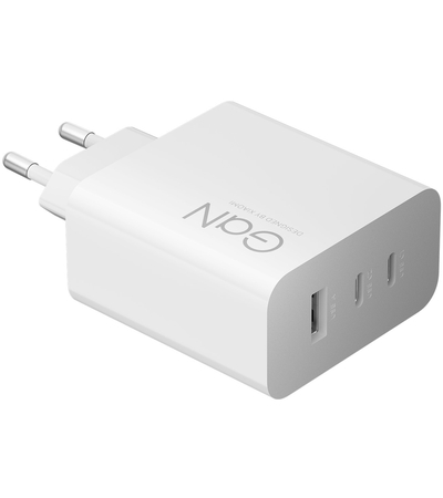 Сетевое зарядное устройство 90W HyperCharge Power Adapter (3-Port) Белое, изображение 2 - GOODMi