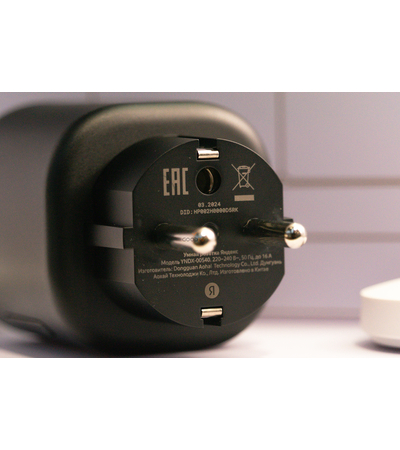 Умная розетка Яндекс с Matter Black (YNDX-00540BLK), Цвет: Черный, изображение 7 - GOODMi
