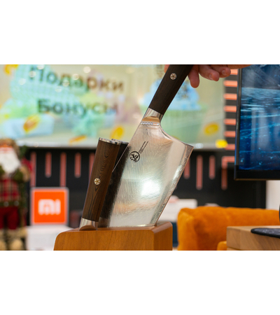 Набор ножей из дамасской стали Damascus Knife Sets (4 ножа, ножницы и подставка), изображение 13 - GOODMi