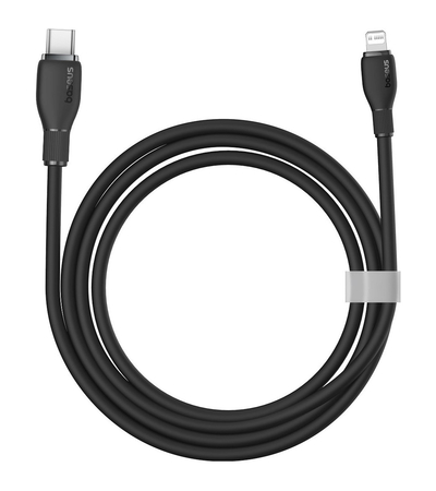 Кабель Baseus Pudding USB-C to Lightning 20W 1.2м Черный, изображение 4 - GOODMi
