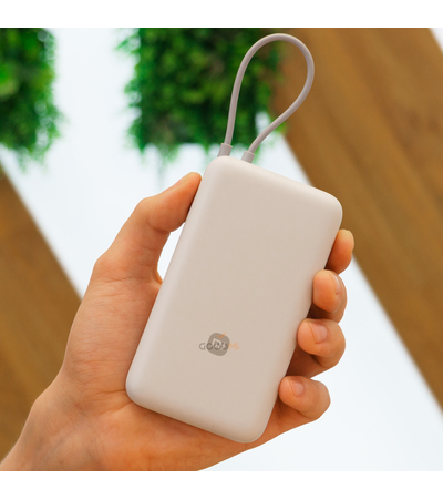 Внешний аккумулятор Xiaomi 33W Power Bank With Cable 20000mAh (PB2030MI) Beige, Цвет: Бежевый, изображение 6 - GOODMi