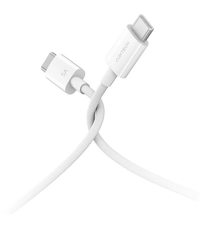 Кабель Cuktech CTC520P USB-C to USB-C 240W 2м Белый, изображение 3 - GOODMi