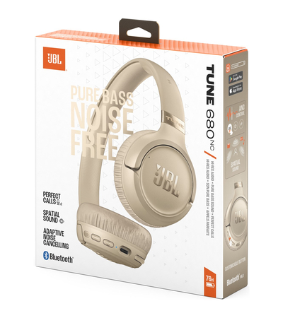 Беспроводные наушники JBL Tune 680NC Золотистые, изображение 10 - GOODMi