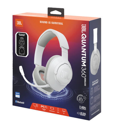 Беспроводные наушники JBL Quantum 360 Белые, изображение 8 - GOODMi