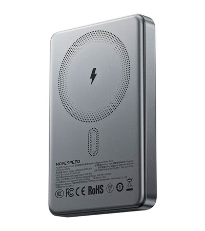 Внешний аккумулятор Movespeed MSP08 10000mAh Серый, Цвет: Серый, изображение 2 - GOODMi
