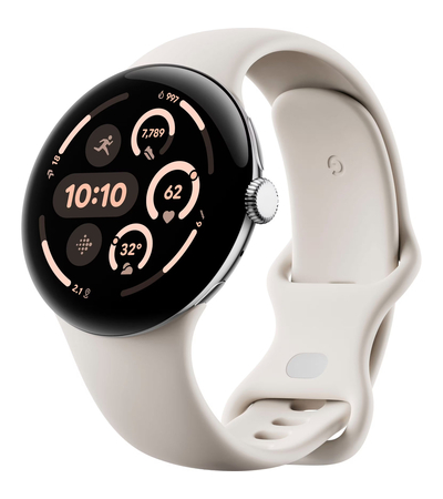 Часы Pixel Watch 3 45mm WiFi Polished Silver Case/Porcelain Active, изображение 2 - GOODMi