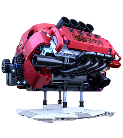 Уценка Конструктор ONBOT Engine V8 Red, изображение 3 - GOODMi