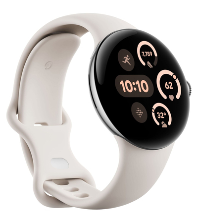 Часы Pixel Watch 3 45mm WiFi Polished Silver Case/Porcelain Active, изображение 3 - GOODMi