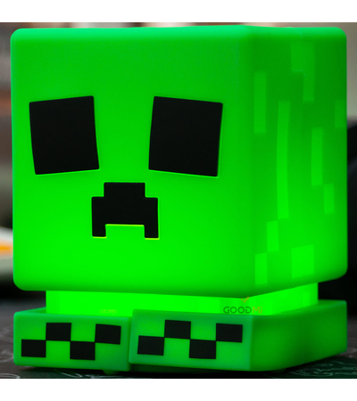 Ночник Minecraft Creeper Зеленый, изображение 5 - GOODMi