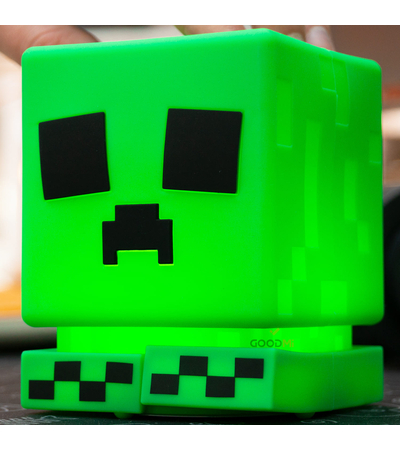 Ночник Minecraft Creeper Зеленый, изображение 6 - GOODMi