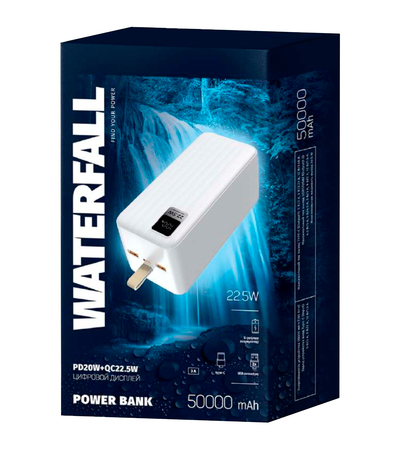 Внешний аккумулятор Perfeo Waterfall 50000mAh Белый, Цвет: Белый, изображение 4 - GOODMi