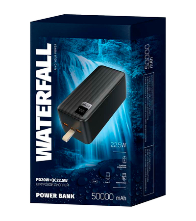 Внешний аккумулятор Perfeo Waterfall 50000mAh Черный, Цвет: Черный, изображение 4 - GOODMi