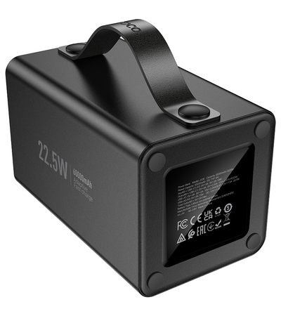 Внешний аккумулятор Hoco J138 60000mAh Черный, изображение 5 - GOODMi
