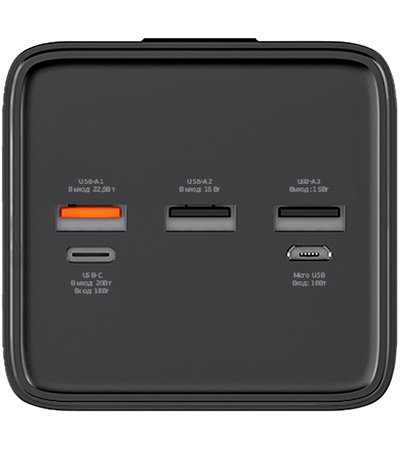 Внешний аккумулятор Deppa NRG Turbo V4 50000mAh Черный, изображение 2 - GOODMi