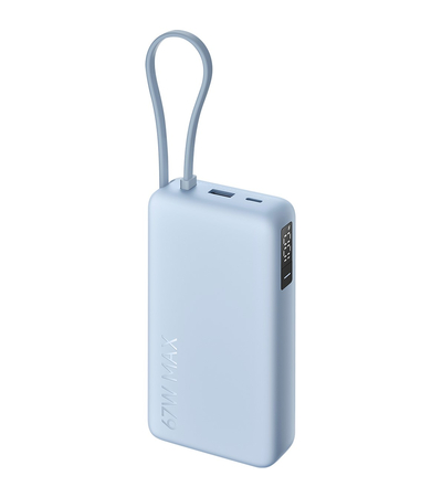 Внешний аккумулятор Xiaomi 67W Power Bank 20000mAh Голубой, Цвет: Голубой, изображение 6 - GOODMi