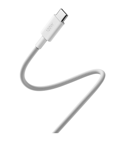 Кабель Xiaomi 6A Braided USB-C to USB-C Cable 1m White (BHR087KGL), изображение 2 - GOODMi