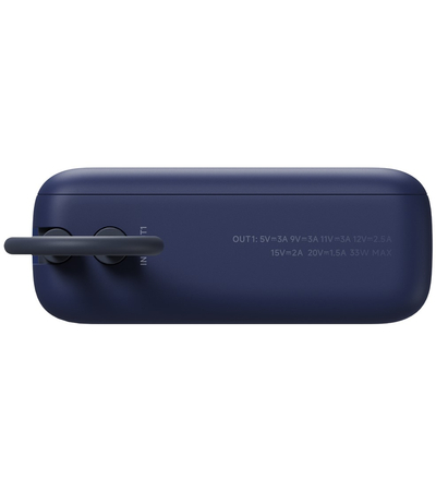 Внешний аккумулятор Xiaomi 33W Power Bank With Cable USB-C 10000mAh (PB1033MI) Blue, Цвет: Синий, изображение 7 - GOODMi