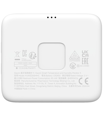 Датчик температуры и влажности Xiaomi Monitor 3 (MJWSD05MMC), изображение 4 - GOODMi